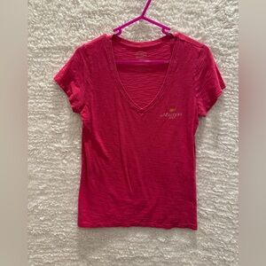 Masters Women's pink golf 2015 V-Neck Tee authentic rare